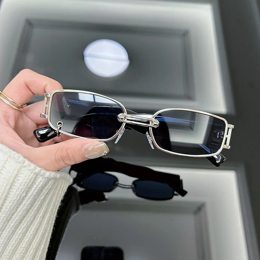 Vintage Square Sunglasses Women Brand Designer Retro Black Sun Glasses Female Fashion Small Frame Punk Mirror Oculos De Sol