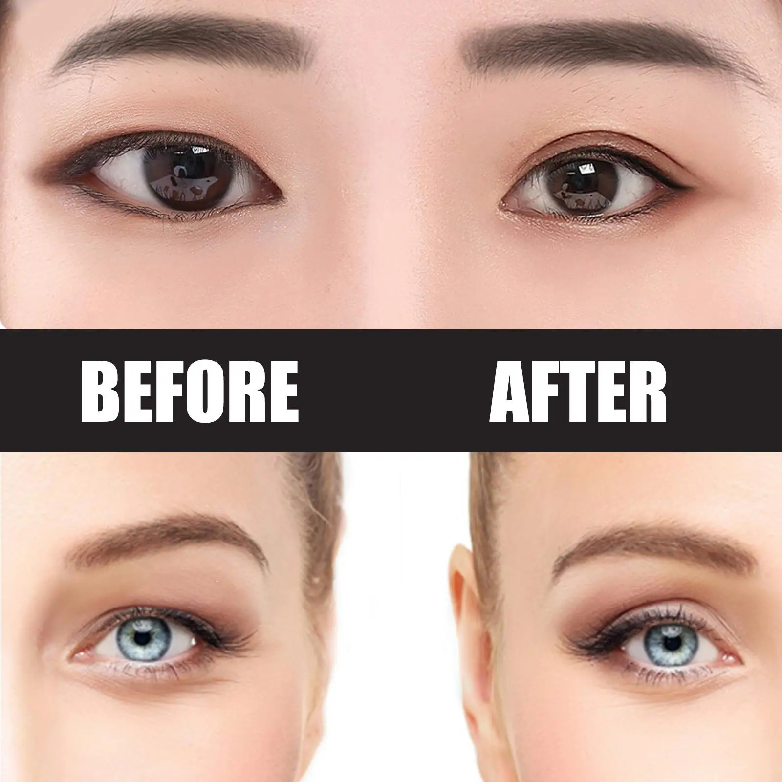Double Eyelid Adhesive Tape Naturally Invisible Breathable Waterproof Lifter Strips for Hooded Eye Makeup