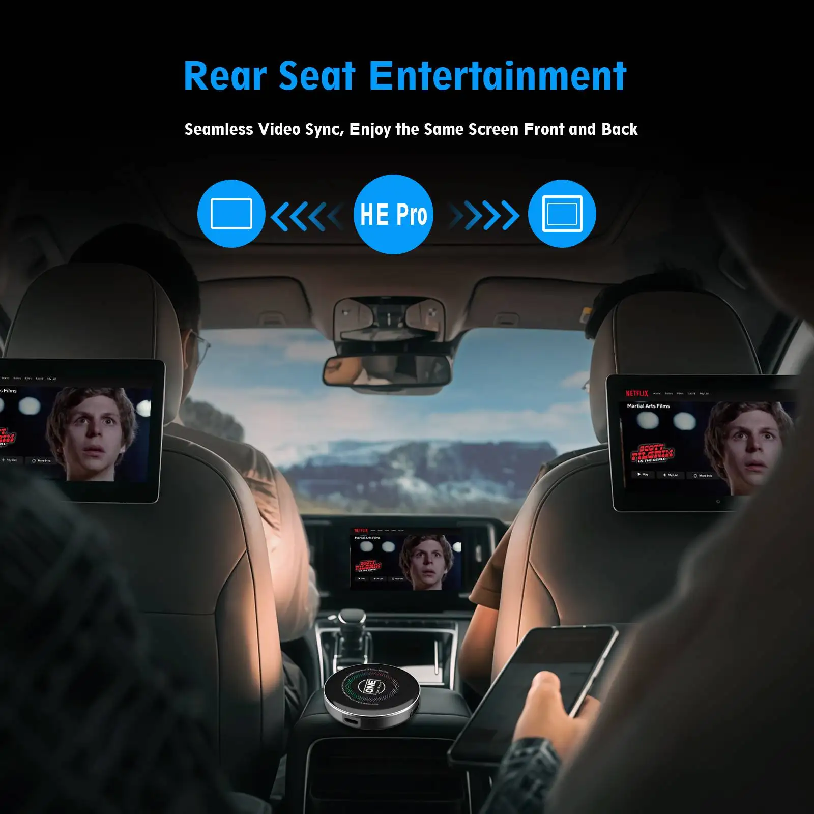 6225 8G+128G 4G SIM Card Wireless CarPlay AI Box with OTA Update Video Out Android Auto Adapter for YouTube