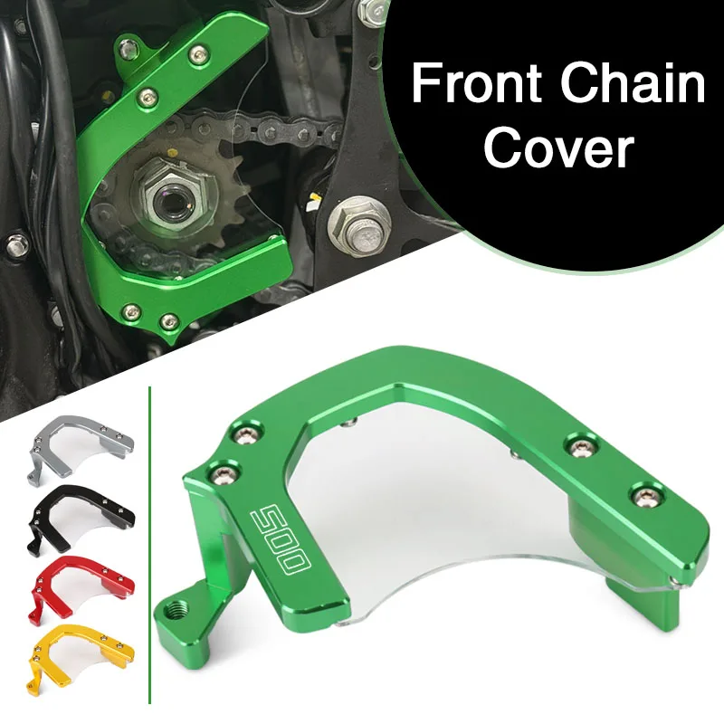 

Motorcycle CNC Front Sprocket Cover Chain Guard Protector Fit For NINJA500 Ninja 500 For Z500 2024 2025
