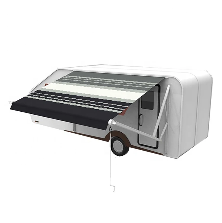 Full Cassette Retractable RV Trailer Awning Automatic Control System Competitive Aluminum Shade Outdoor Retract Awning