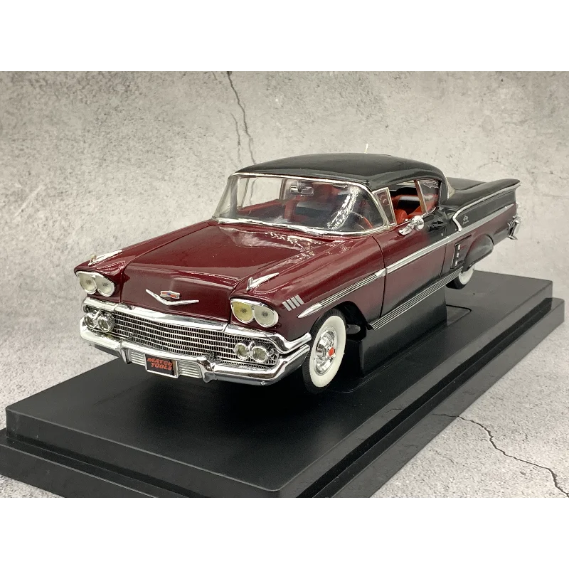 

Diecast ERTL 1:18 Scale 1958 Chevy Impala Alloy Car Model Collectible Toy Gift Souvenir Display Ornament