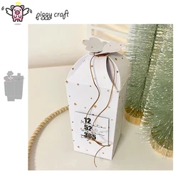 Piggy Craft metal cutting dies cut die mold New flower box Scrapbook paper craft knife mold blade punch stencils dies