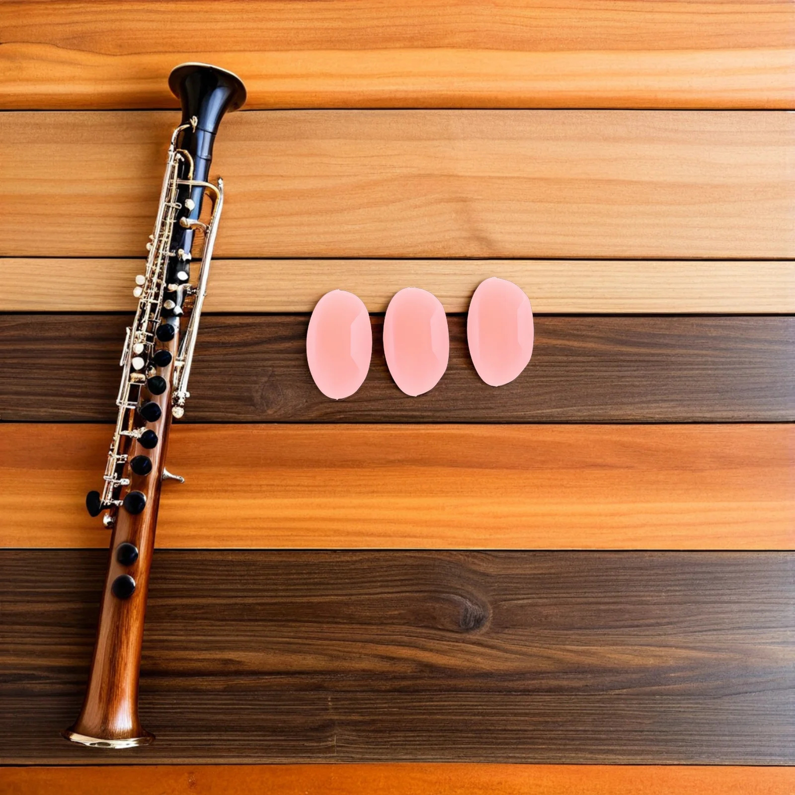 

3Pcs Flute Thumb Rest Pink Silicone Finger Holder Thumb Cushion for Accurate Finger Positioning Wind Instrument Parts