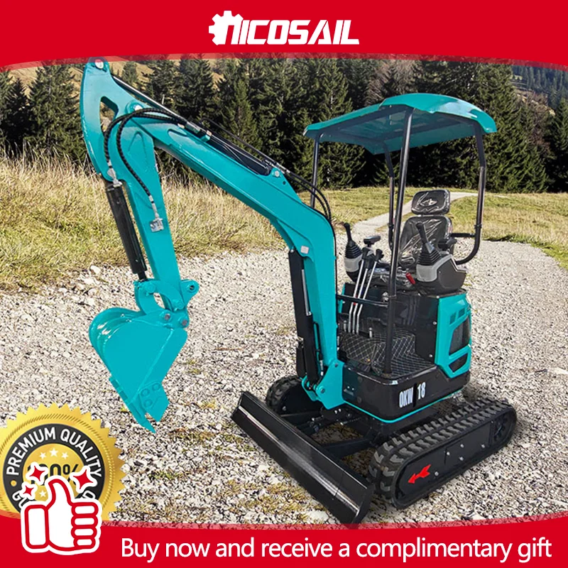 

OKW18 3-Cylinder Engine Digger for Breeding Ground & Construction Site Home Garden Farm Work