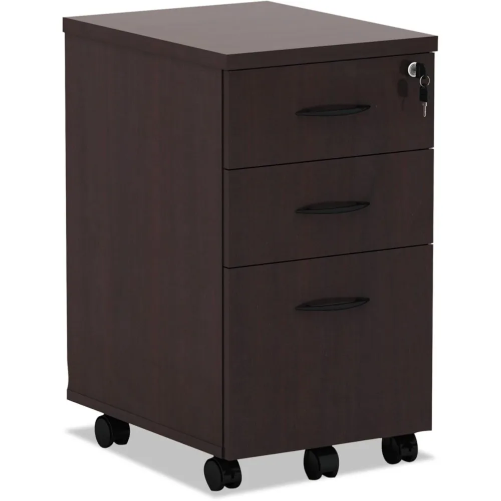 

ALEVA572816MY 15.88 in. x 20.5 in. x 28.38 in. Valencia Series 3-Drawer Mobile File Pedestal - Mahogany