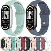 Sport Silicone Strap for Xiaomi Mi Band 10 9 8 Smart Watch Accessories for Xiaomi Mi band 10 mi 9 NFC Bracelet Wristband Correa