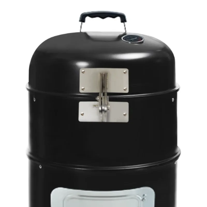 1PCS 304 สแตนเลสสตีลย่างฝาปิดบานพับชุดสําหรับ Weber Smokey Smoker Grill บานพับเปลี่ยนชิ้นส่วน