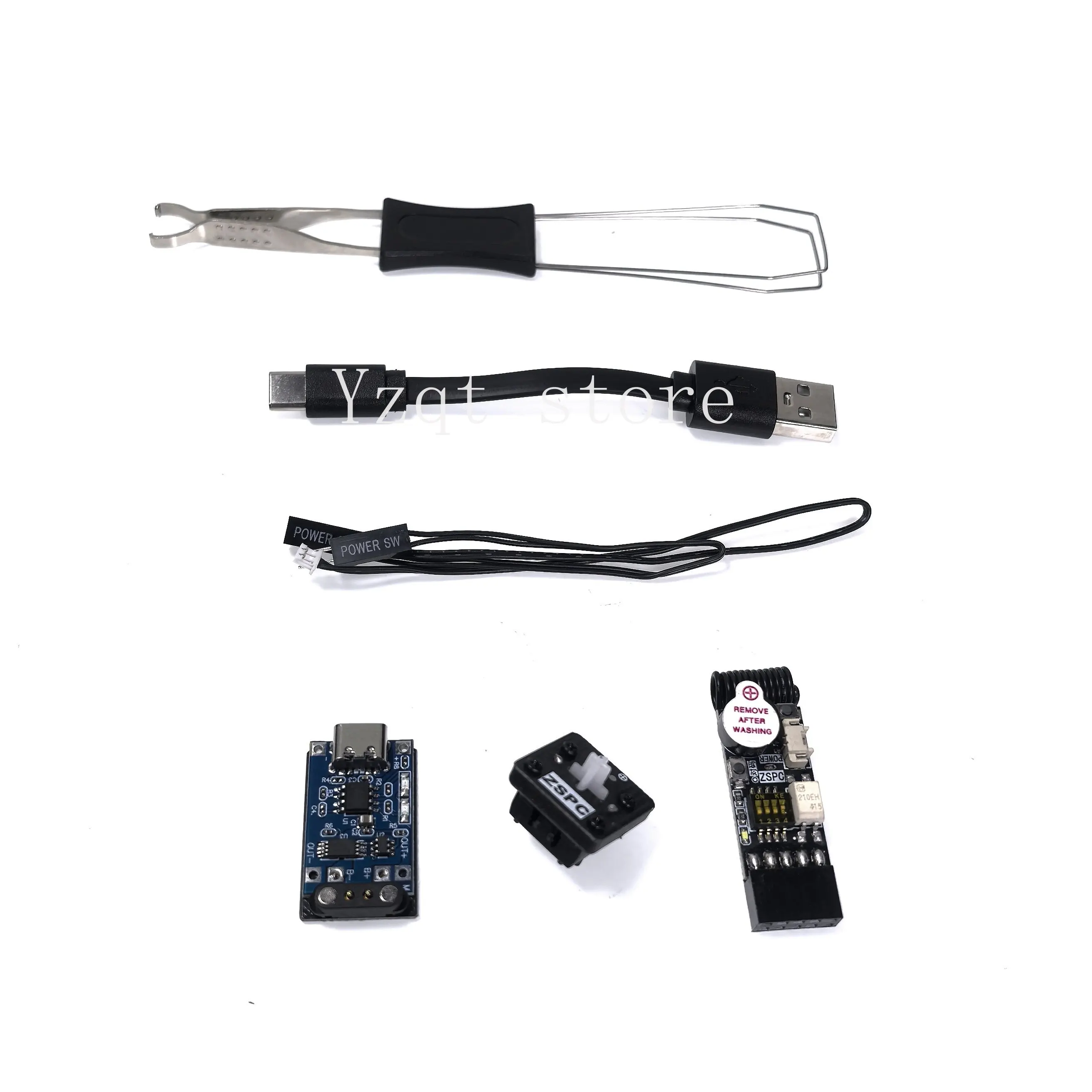 ZSPC wireless power shaft, desktop wireless power button, hot plug mechanical keyboard