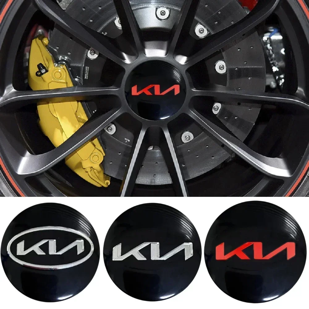 4PCS 56MM 자동차/공구 휠 센터 허브 스티커 K2 K3 K5 K9 Ceed Sportage Rio K…