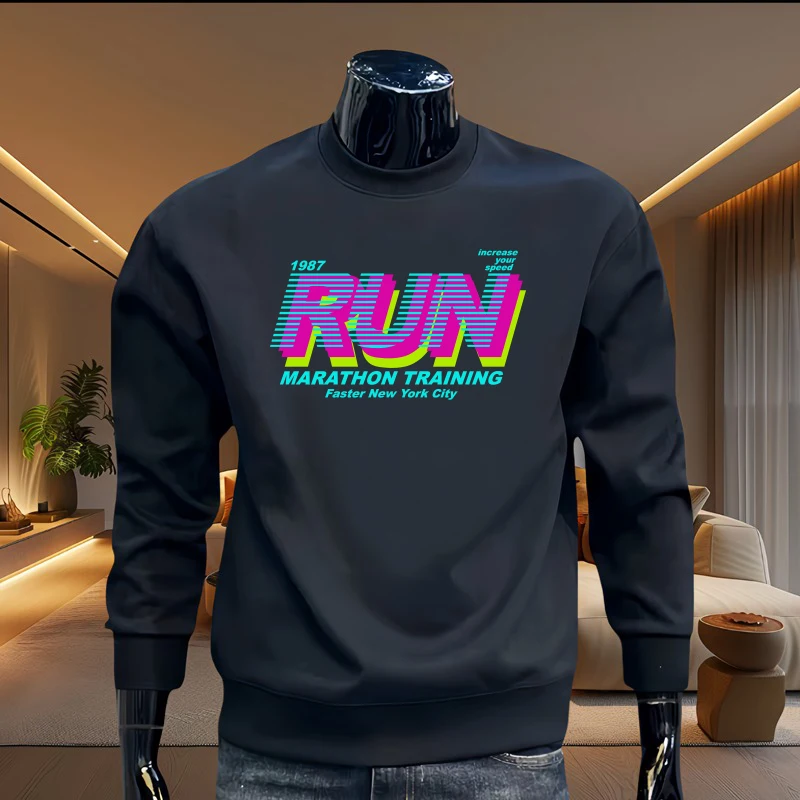 

2024, мужская толстовка с капюшоном, свободная толстовка из американского хлопка, уличная футболка в стиле Харадзюку с длинным рукавом, модная мужская одежда