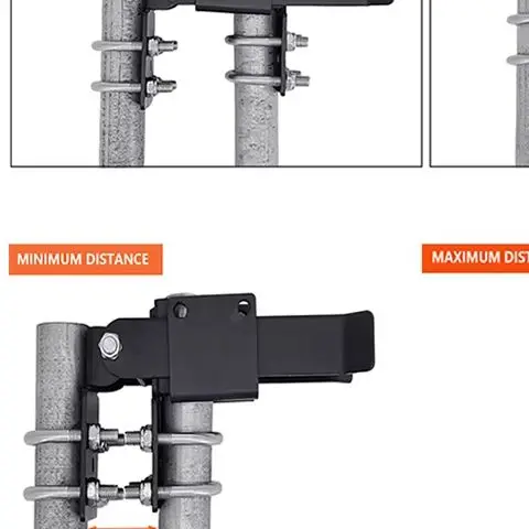

Chain Link Double Gate Latch For 1-3/8 Inch Gate Frames - Strong Arm Design With Padlock Holes,Chain Link Fence Gate Latch