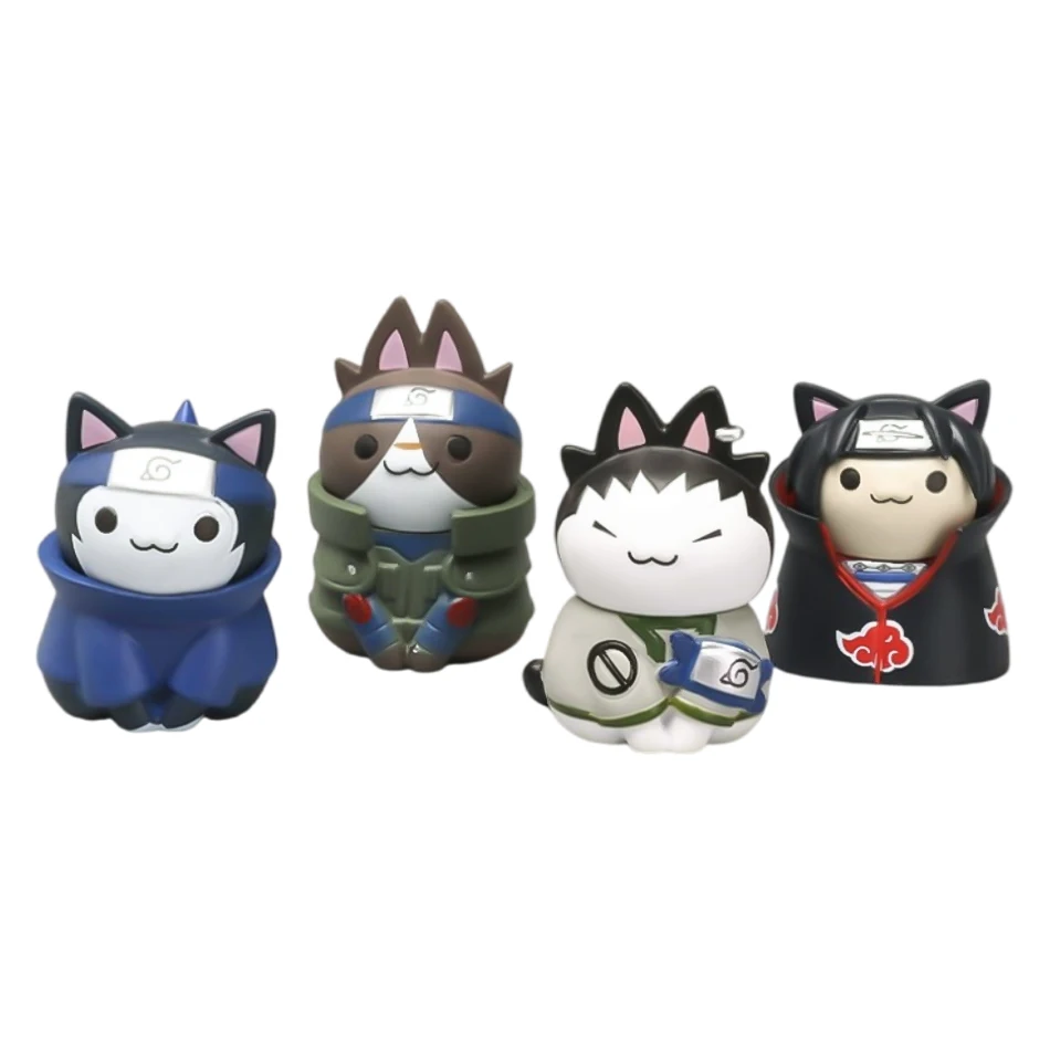 Figuras de Naruto de Anime de 5cm, mini Kakashi Uchiha Itachi Gaara Q, muñecas de acción, edición de modelo de Pvc, regalos de cumpleaños