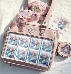 JIAERDI Lolita kalp beyaz çanta kadınlar yeni japon tarzı Kawaii Pu deri Ita kadın Harajuku tatlı Tote Bolso Mujer