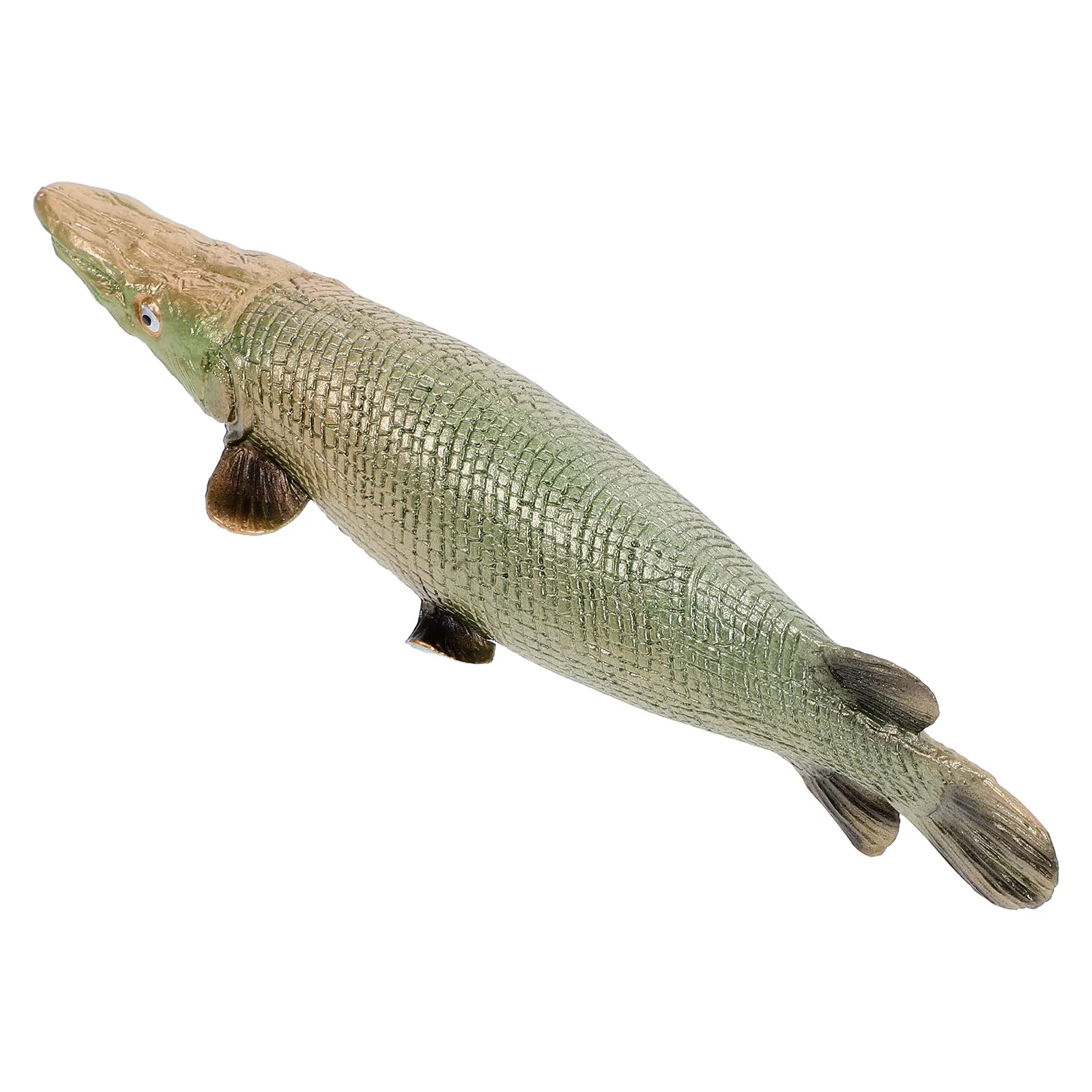 

Realistic Atractosteus Spatula Fish Sculpture Solid Plastic Lifelike Tropical Marine Animal Educational Decor for Kids Home