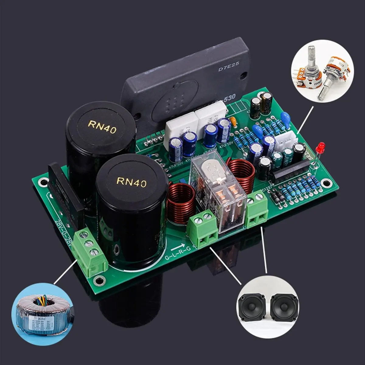 618 Mega Sale-STK Later Produced High-Power Thick-Film STK412-530 Amplifier Finished Board, Audiophile Grade, Version 2