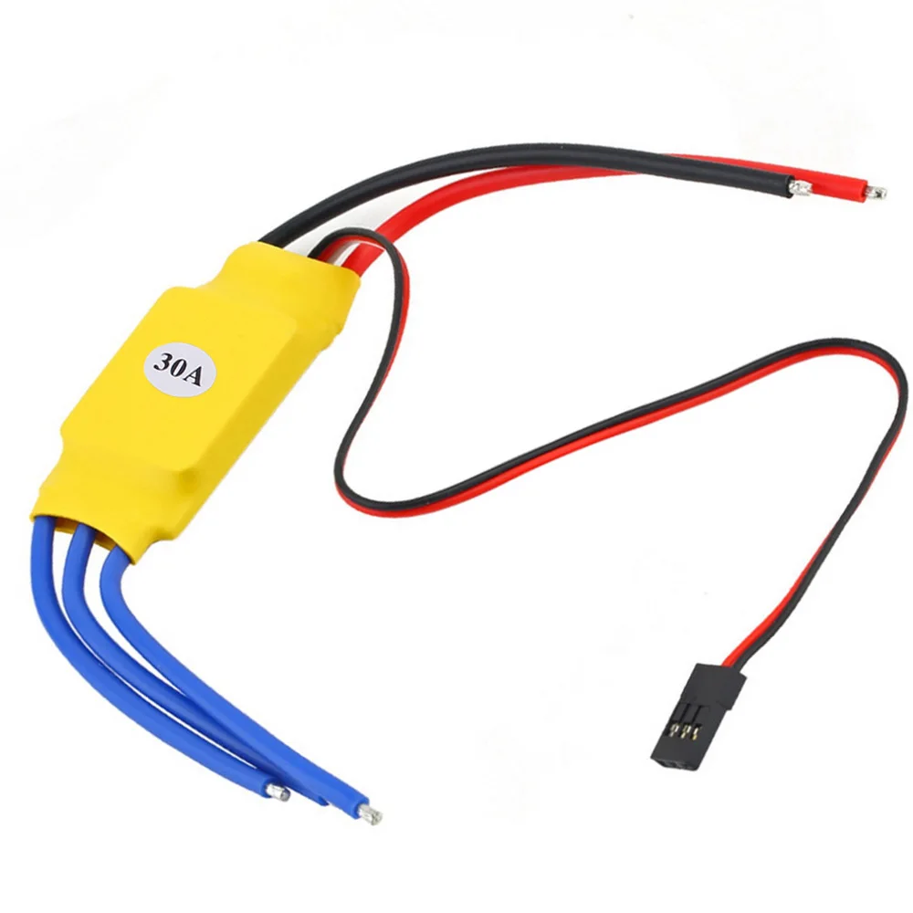 Contrôleur de Vitesse Sans Balais XXD 30A ESC + Testeur de Servo Esc 3ch, 4.8-6V CCPM, Maître de Constance