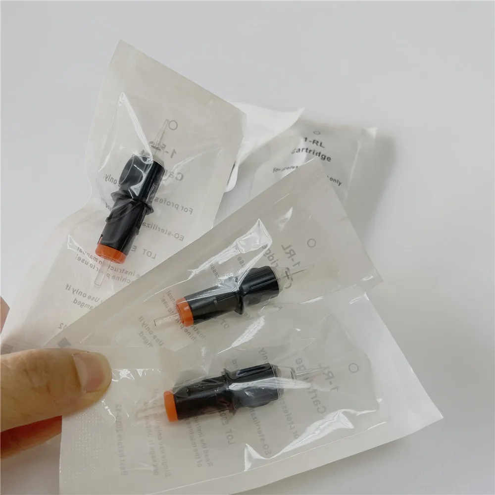 

Иглы для тату-картриджей RL RS RM M1, одноразовые стерилизованные, безопасные для машин для перманентного макияжа, ручки