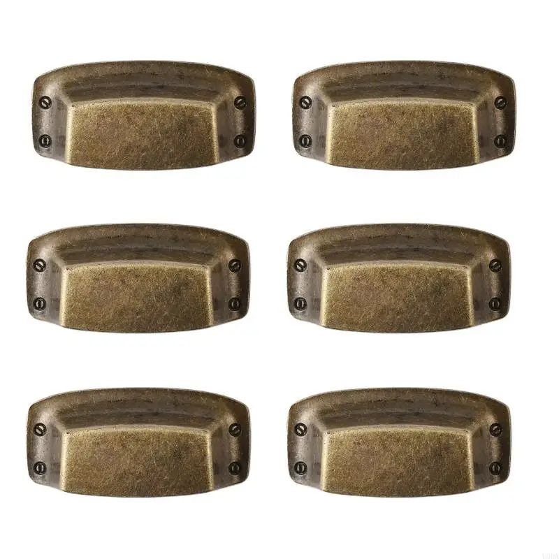  Traditional Metal mixture curvilinear Handles for Furniture Simple Ergonomic Installation