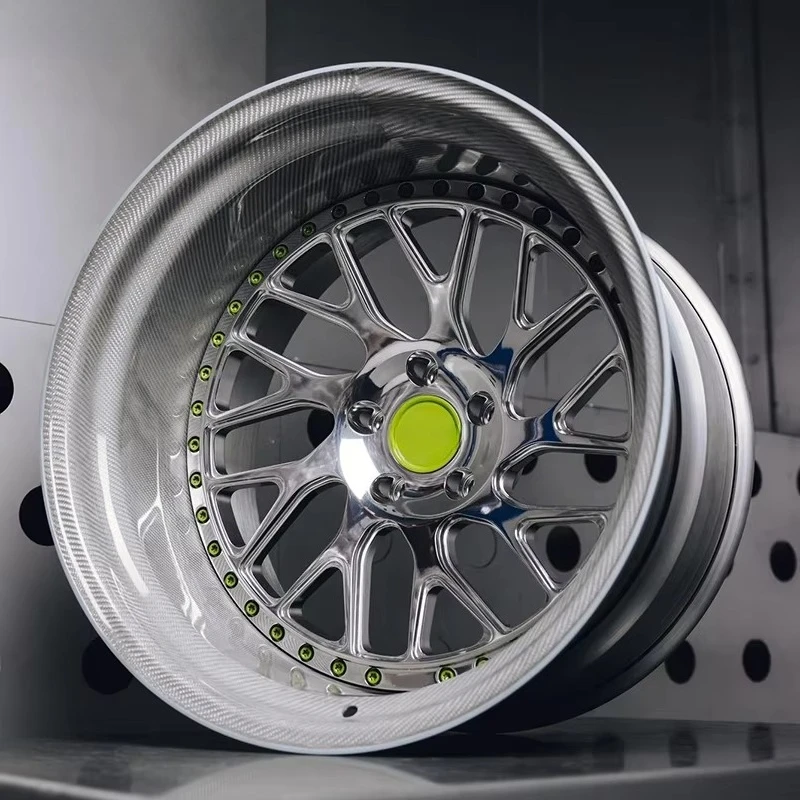 Carbon Fiber Deep Dish Alloy Passenger Car Wheels for 5x114.3 5x130 5x112 5x120 Inch Rims 17 18 19 20 23 Car Rims