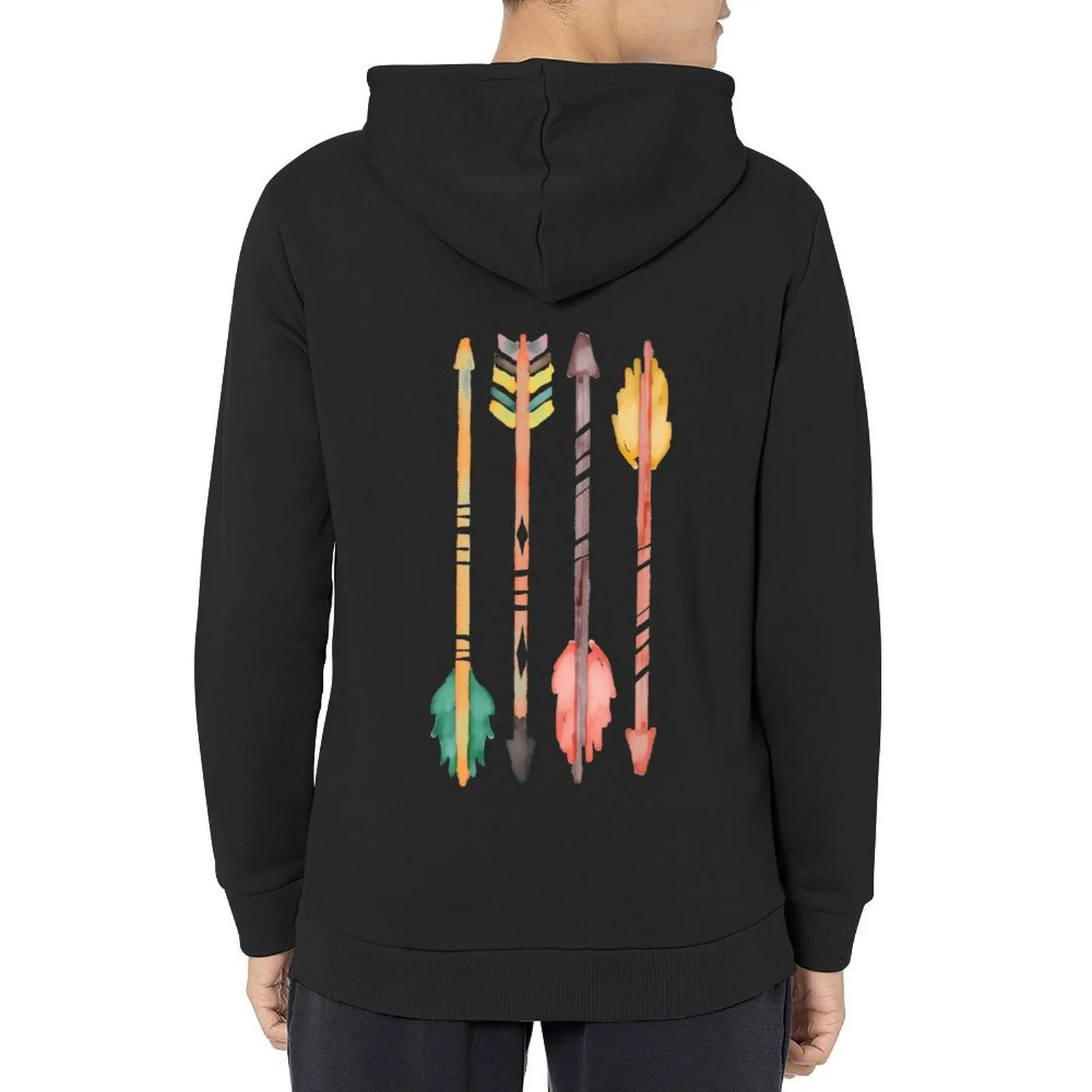 

Watercolor Arrows Hoodie hooded shirt clothes for men men wear autumn mens hoodies