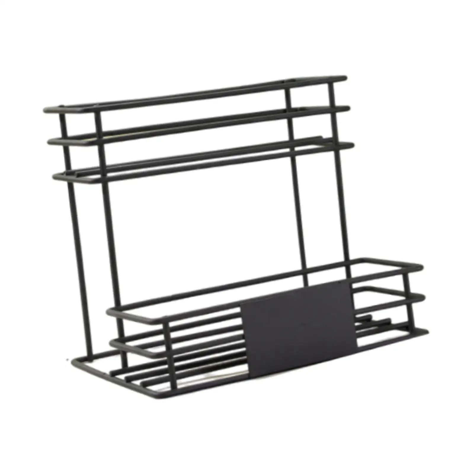 

Coffee Syrup Organizer Rack Iron Storage Shelves Spice Rack Coffee Syrup Display Rack for Coffee Bar Accessories Pantry Tabletop