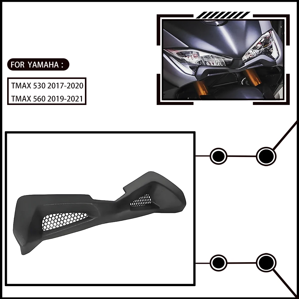 Suitable for Yamaha TMAX 530 2017-2019 TMAX 560 2020-2021 Motorcycle Modification Bird Beak Wind Wing Shark Fin Air Vent Cover