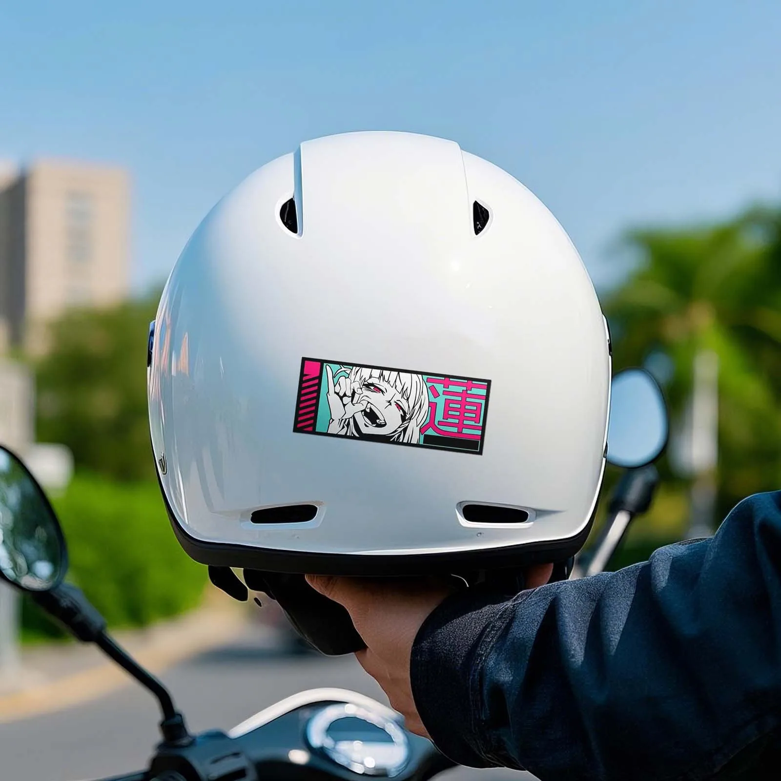 

Anime Girl "Ren" Waterproof Sticker, Chupeng Style Comic Pattern Motorcycle Decal, JDM Decoration Accessories