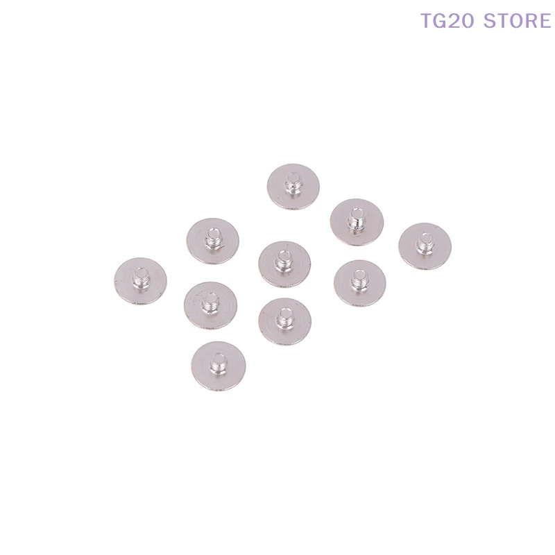 10 قطعة مسامير كبيرة برأس مسطح لأجهزة الكمبيوتر المحمول LCD محور رمح المفصلي الكربون النيكل مطلي متوافق مع A315-42 A315-54 A315-56 N19C1