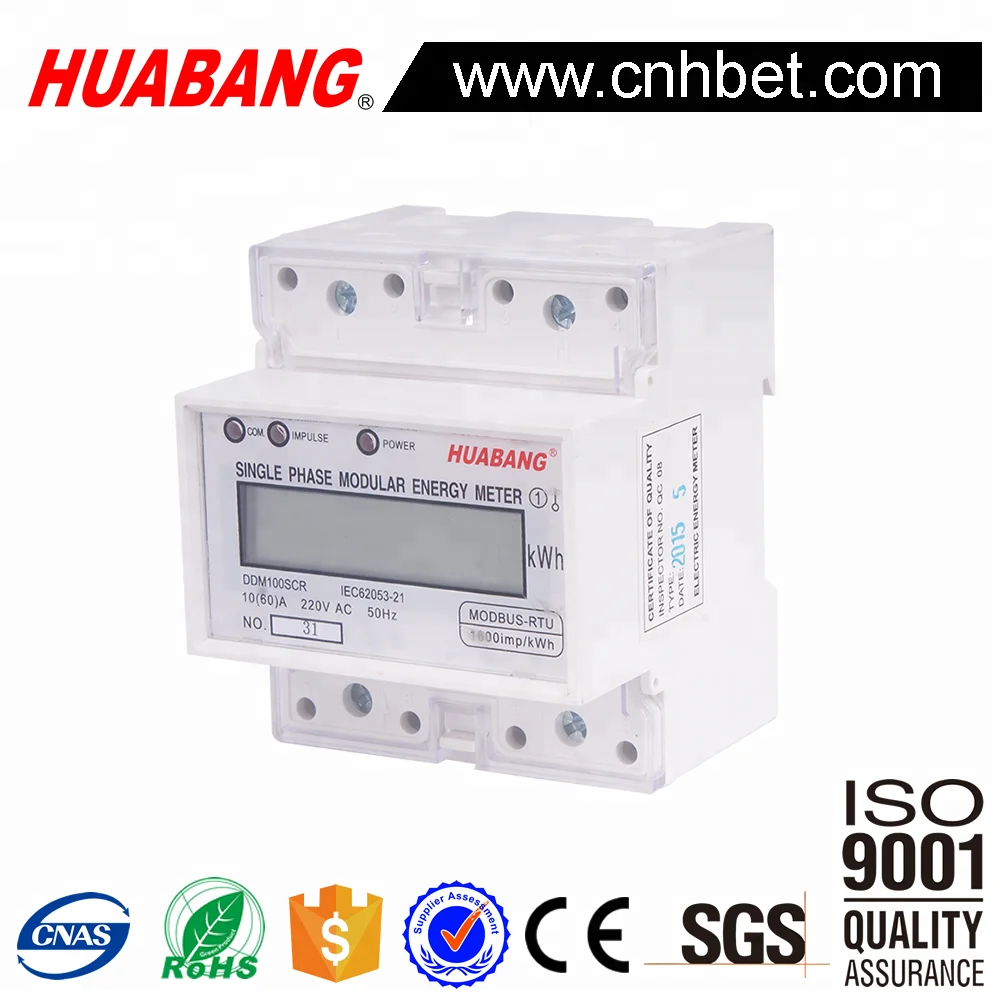 Bidirectional Meter Measure Both Import and Export Energy Consumption Single Phase Smart Energy Meter
