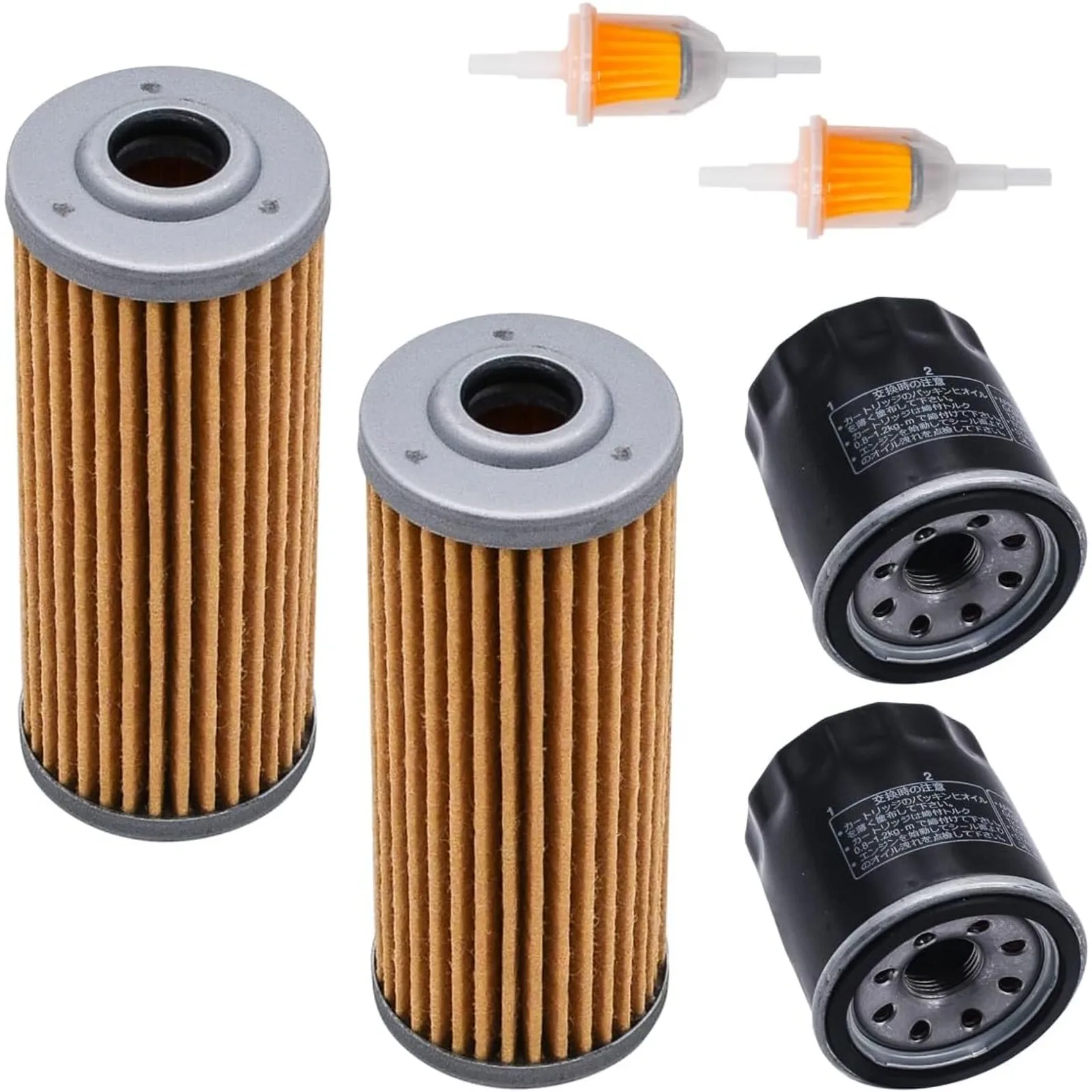2 Pack M801101 8970713480 Fuel Filter CH10479 Compatible with John Deere 655 755 756 770  950 1050 with M806418 Oil Filter
