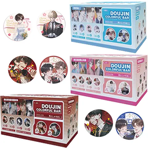 Anime Cartoon Peripheral Personalized Portable Practical Round Badge High-definition Characters Collection Brooches Fans Gifts