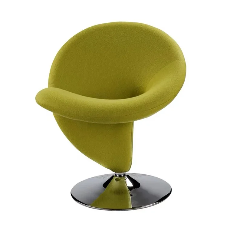 FRP art question mark modeling negotiation chair special-shaped curl fashion casual dining chair model room