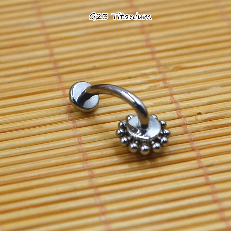 Lot10PCS Body Jewelry-G23 Titanium CZ Smart Navel Belly Button Body Piercing 14Gx10x4/6mm Navel Curve Barbells Belly Rings