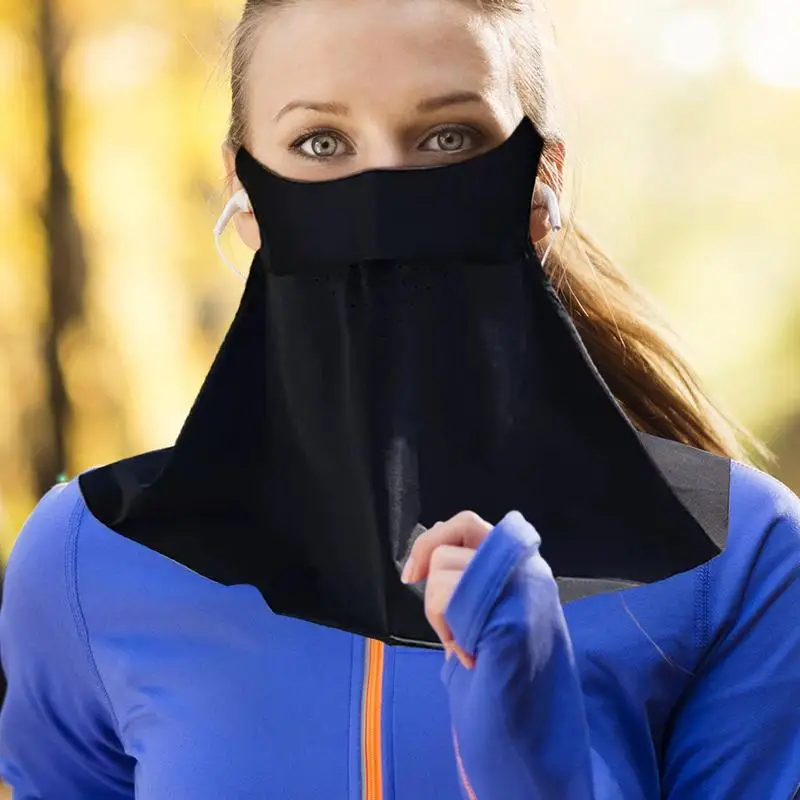 Sun Protection Masque SPF Face Cover Neck Gaiter Sun Face Cover Breathable Full Face Shield Face Scarf Cover Cooling Sunscreen