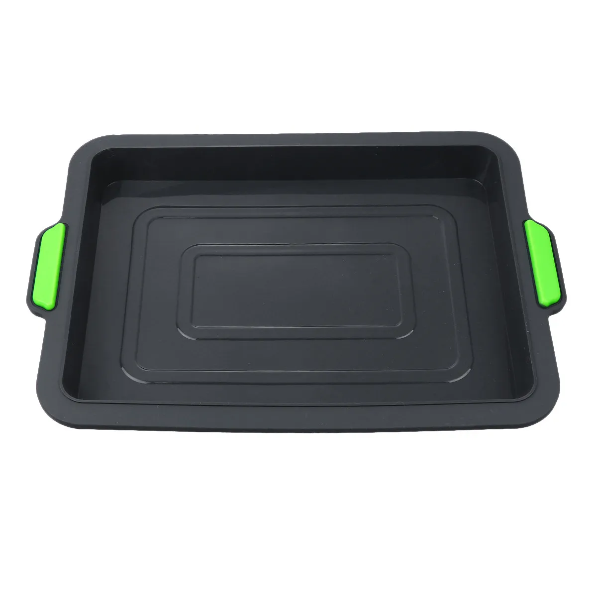 Premium Heavy Duty Non Stick Baking Tray High Temperature Resistant Cake Pan for Home Restaurant Hotel Use Dark Grey Handle