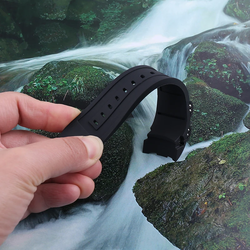 26mm Silicone Watchband For Invicta Pro Diver Metal particle 6986 Rubber Replacement sport Strap With Pin Buckle Accessories Men