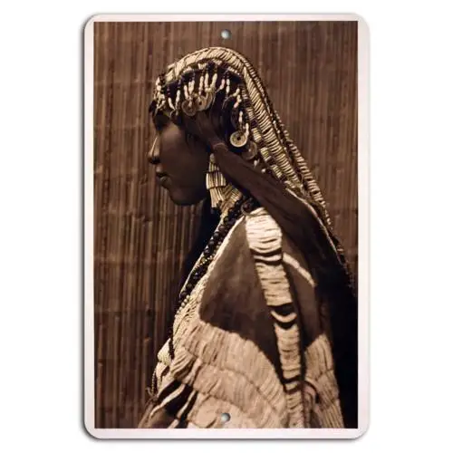 Tribal Elegance: Timeless Beauty on Aluminum-Aluminum-tin sign