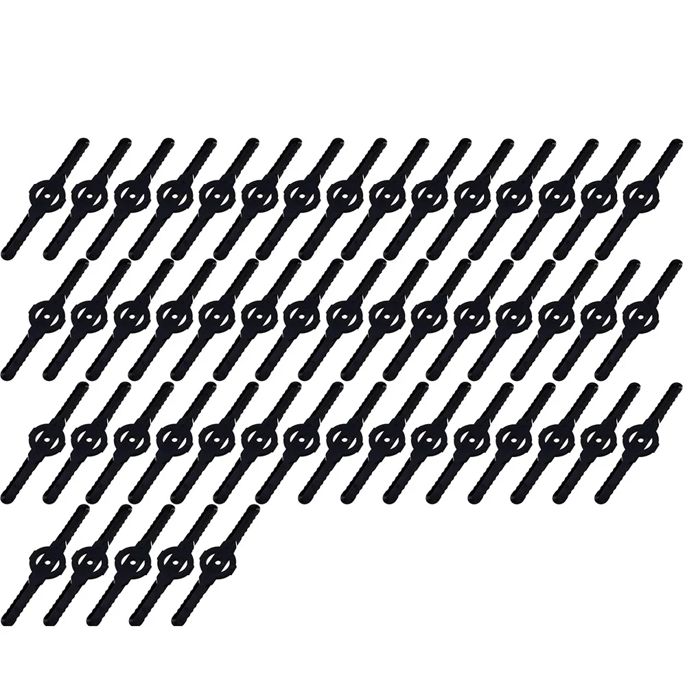 Plástico Grass Trimmer Lâminas Cordless Garden Tool Lawn Mower Acessórios 50 Pcs