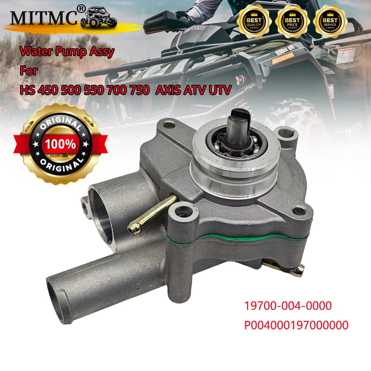 Water Pump Assy For HS 450 500 550 700 750 FORGE RK SECTOR VECTOR TACTIC AXIS Massimo Coleman Outfitter ATV UTV 19700-004-000
