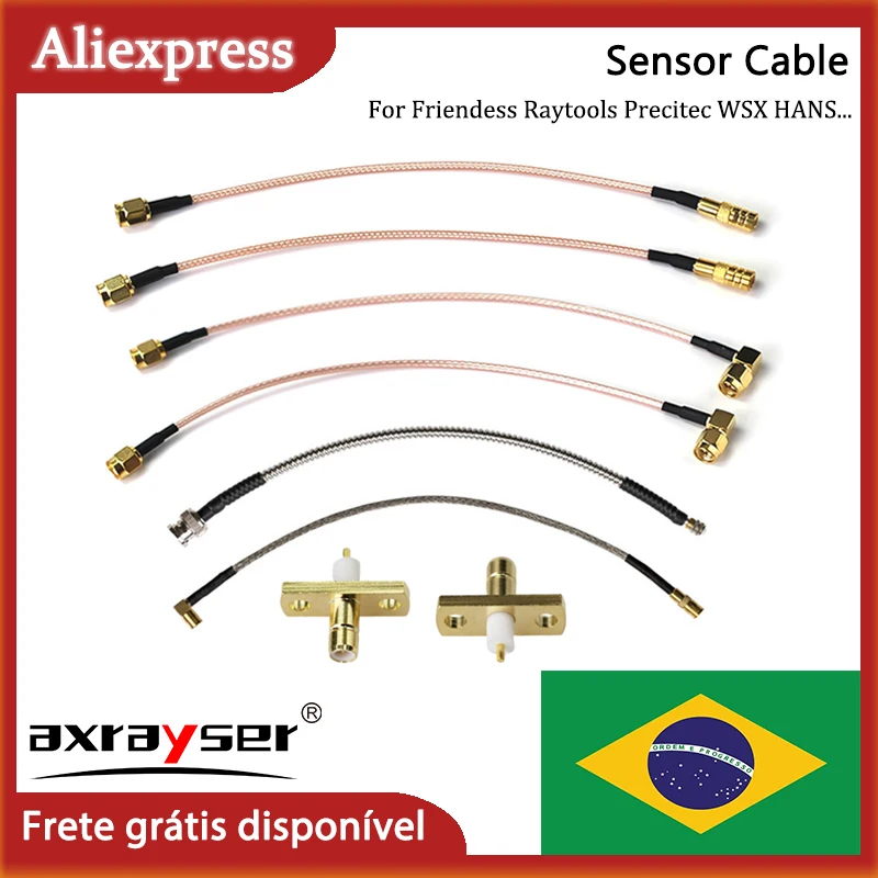 Cabo sensor a laser para raytools precitec wsx hans ntc fibra lasermech sma smb ttw transformador fio de cobre