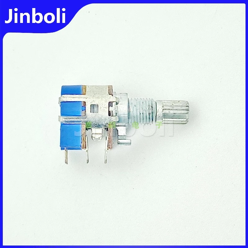 2PCS R12 Tipo Doppio Potenziometro Con Interruttore B20K Altoparlante Del Computer Interruttore Del Volume Potenziometro 15mm Lunghezza Asse