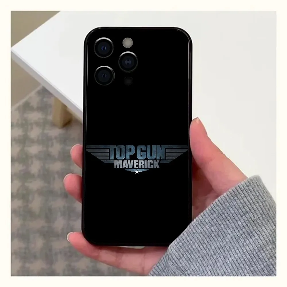 Top G-Gun Maverick Phone Case For Apple iPhone 15,14,13,12,11,Pro,X,XS,Max,XR,Plus,Mini Soft Black Cover