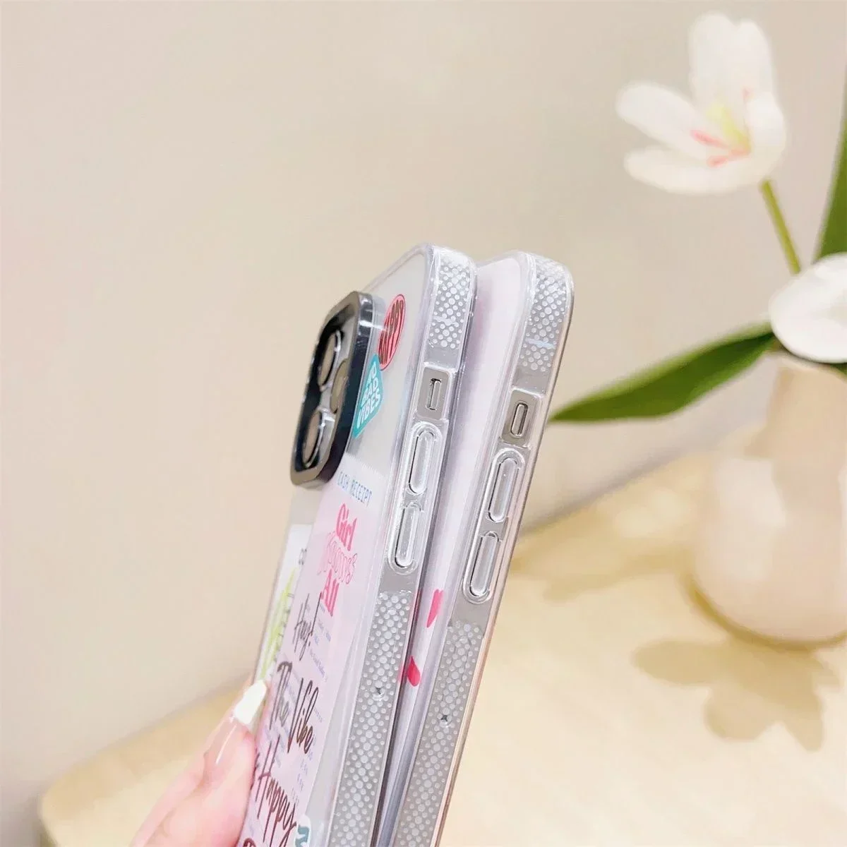 MagSafe Transparent Border Note Paper Phone Case Cover for iPhone 11 12 13 14 15 Pro Max Case for iPhone 15 ProMax