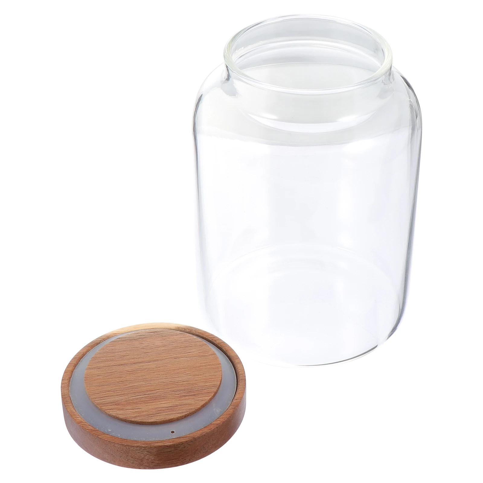 

Glass Storage Sealed Container For Tea Candy Flour Grains Kitchen Home Use Transparent Food Glass Household Sealed Jar