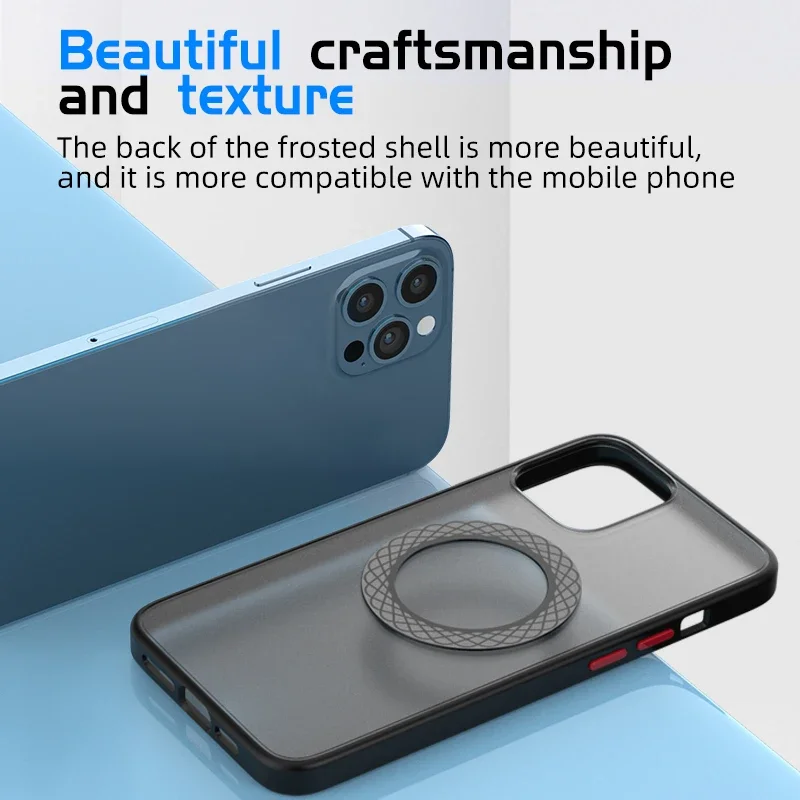 Phone Magnetic Plate Ring Wireless Charging Sheet Sticker For Magsafe Car Cellphone Magnet Holder For iPhone 16 15 14 13 Xiaomi