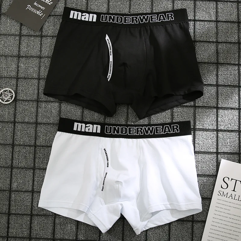 Boxer Mannen Ondergoed Sexy Knickers voor Mannen Onder Dragen Katoenen Onderbroek Mannelijke Pure Ademende Shorts Slipje Comfortabele Boxers