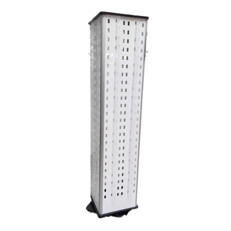 Floor 4-sided rotating white acrylic glasses display rack, optical sunglasses display rack 192 pay
