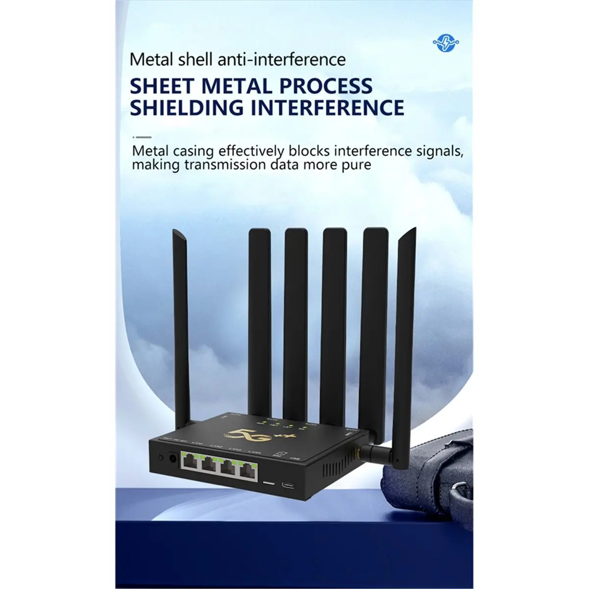 5G CPE Router AX3000 Next-Gen 5G + WiFi 6 Ultra-Fast Cellular Internet for Home Office&Mobile with Band Lock EU PLUG