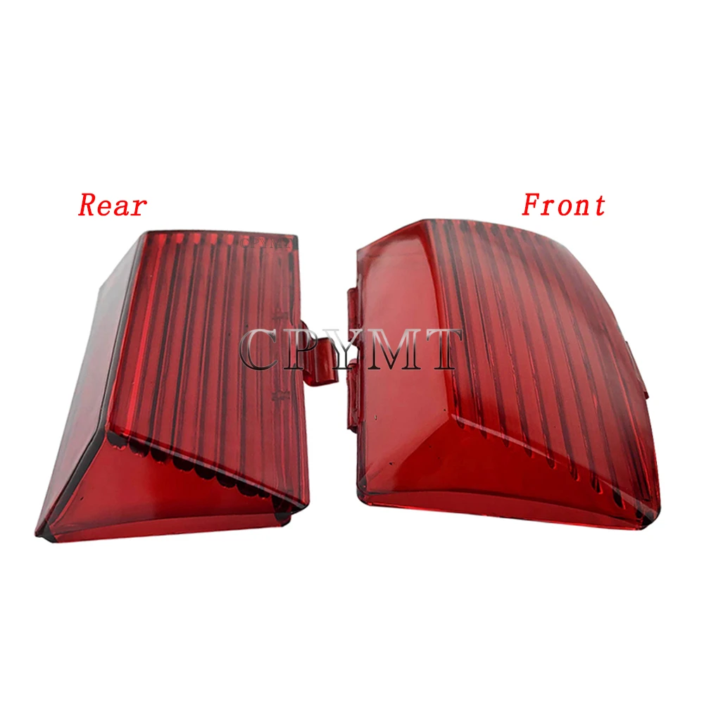 

Fit for Harley Touring Softail Classic Electra Glide Motorcycle Front+Rear Fender Mud Guards Tip Light Lamp Lens Cover